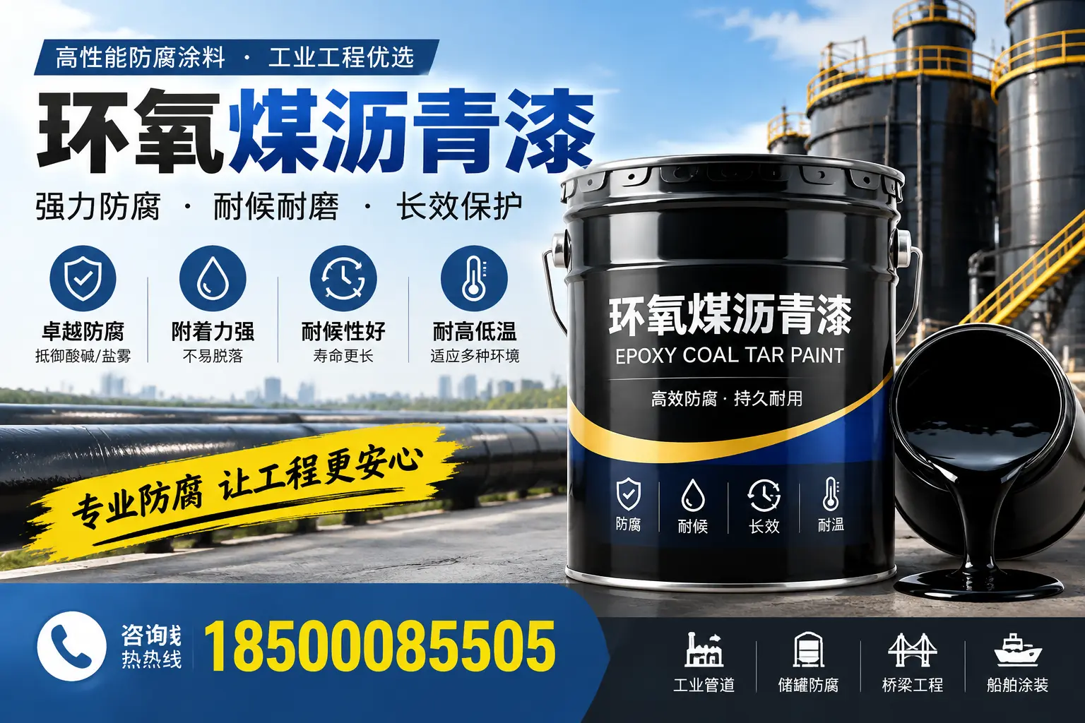 环氧煤沥青漆的施工方法与注意事项,确保在铁门关顺利完成